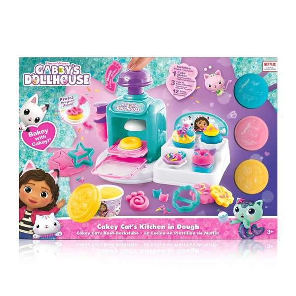 Canal Toys Juego de Plastilina Pastelería Casa de Muñecas de Gabby con Moldeos y Accesorios para Niños 3+ Años