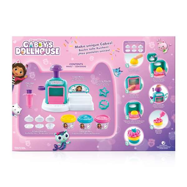 Canal Toys Juego de Plastilina Pastelería Casa de Muñecas de Gabby con Moldeos y Accesorios para Niños 3+ Años