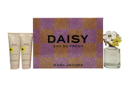 Marc Jacobs Daisy Eau So Fresh Set de Regalo 75ml EDT + 75ml Loción Corporal + 75ml Gel de Ducha