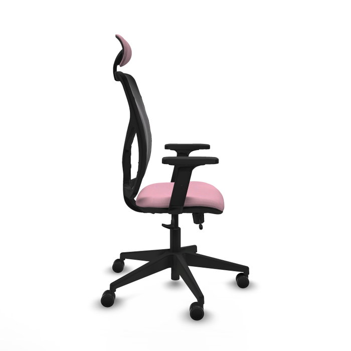 PIQUERAS Y CRESPO Silla de oficina Motilla Rosa con mecanismo Sincro/Traslack PIQUERAS Y CRESPO Silla de oficina Motilla Rosa con mecanismo Sincro/Traslack