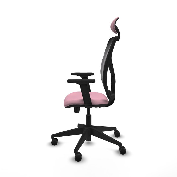PIQUERAS Y CRESPO Silla de oficina Motilla Rosa con mecanismo Sincro/Traslack PIQUERAS Y CRESPO Silla de oficina Motilla Rosa con mecanismo Sincro/Traslack