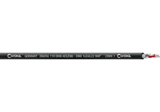 CORDIAL Bobina cable DMX AWG 24 delgado de 100 m CORDIAL Bobina cable DMX AWG 24 delgado de 100 m