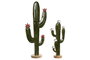 DKD Home Decor Set de Decoración Cactus de 2 Piezas en Mango Lacado