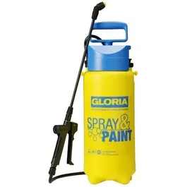 Gloria Spray & Paint Modelo 5 L Pulverizador Manual - 3 Barras - Válvula y Boquilla de Chorro Plano - Juntas de Viton