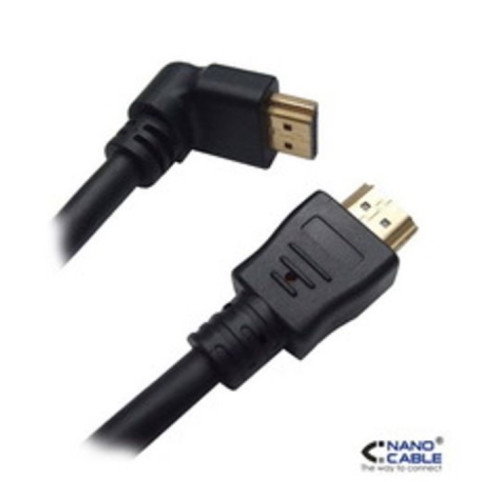 Nanocable Cable HDMI Acodado V1.4 de 1,8 m, Negro