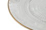 DKD Home Decor Plato Transparente Dorado Cristal 23 x 8 x 23 cm