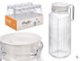 Vivalto Jarra Nevera Display 1L Vidrio Transparente 12,5x25x8,5 cm (Set de 16)