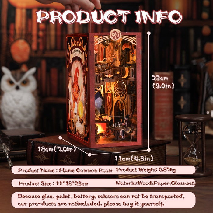 Maqueta Book Nook Flame Common Room 23 x 11 cm Maqueta Book Nook Flame Common Room 23 x 11 cm