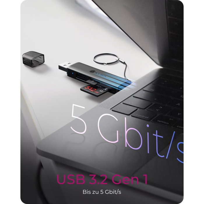 ICY BOX IB-CR203-CU3 Lector de tarjetas 3 en 1 USB 3.2 Gen 1 Type-A/Type-C