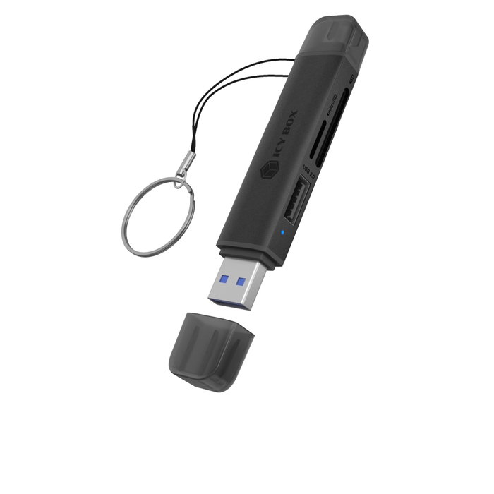 ICY BOX IB-CR203-CU3 Lector de tarjetas 3 en 1 USB 3.2 Gen 1 Type-A/Type-C
