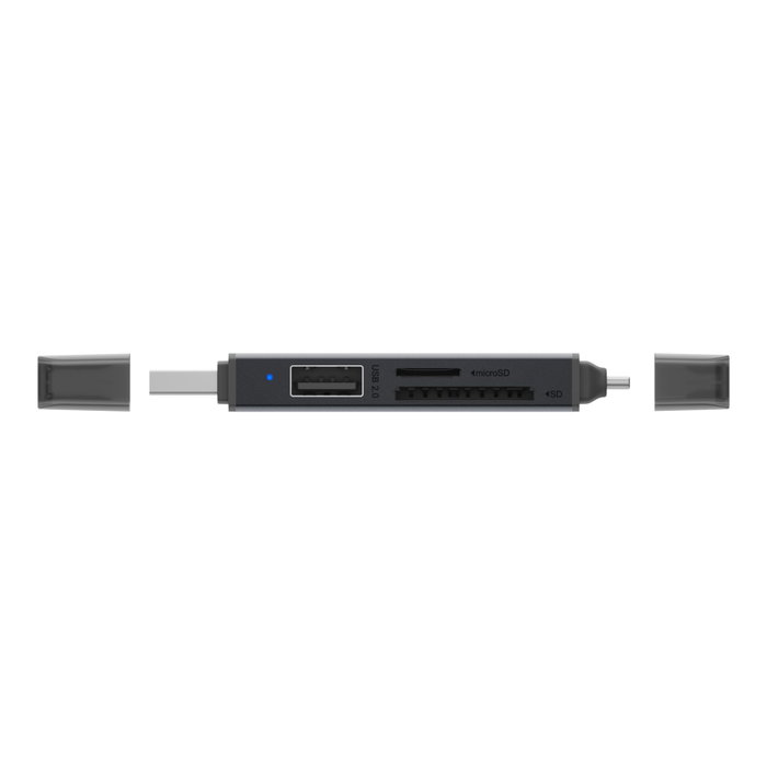 ICY BOX IB-CR203-CU3 Lector de tarjetas 3 en 1 USB 3.2 Gen 1 Type-A/Type-C