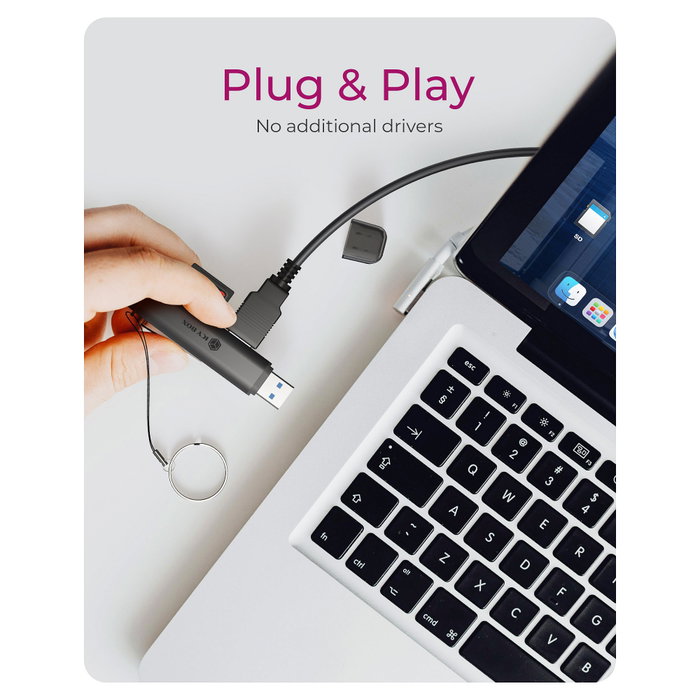 ICY BOX IB-CR203-CU3 Lector de tarjetas 3 en 1 USB-C y USB-A