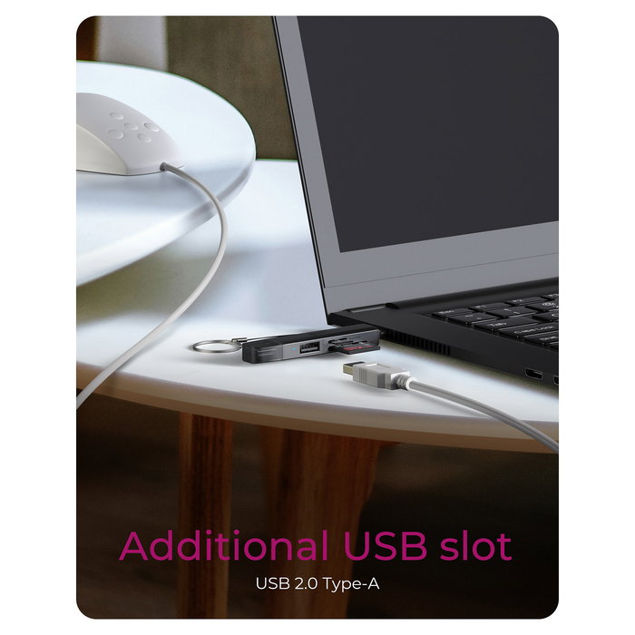 ICY BOX IB-CR203-CU3 Lector de Tarjetas 3 en 1 USB 3.2 Gen 1 Tipo-A/Tipo-C MicroSD SD Negro Aluminio 2TB