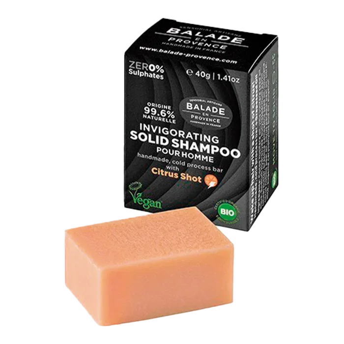 BALADE EN PROVENCE Champú Sólido Energizante Hombre 40 g BIO BALADE EN PROVENCE Champú Sólido Energizante Hombre 40 g BIO