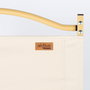 Aktive Silla plegable baja glamping crema aluminio con bolsillo