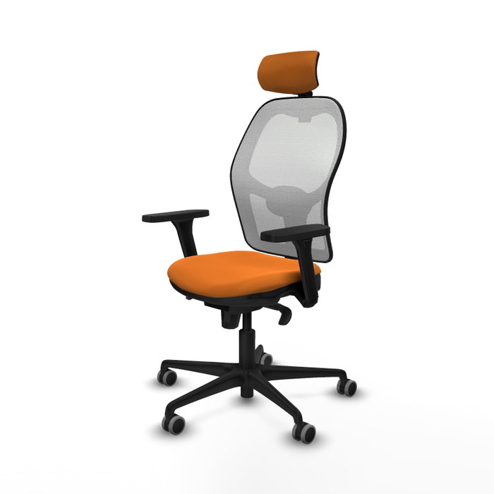 PIQUERAS Y CRESPO Silla de oficina Jorquera Naranja y Blanco PIQUERAS Y CRESPO Silla de oficina Jorquera Naranja y Blanco