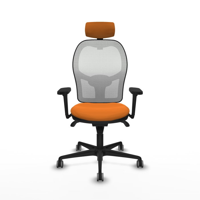 PIQUERAS Y CRESPO Silla de oficina Jorquera Naranja y Blanco PIQUERAS Y CRESPO Silla de oficina Jorquera Naranja y Blanco