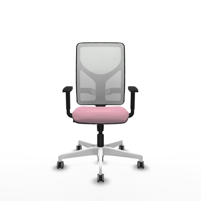 PIQUERAS Y CRESPO Silla de oficina Motilla Rosa y Blanco PIQUERAS Y CRESPO Silla de oficina Motilla Rosa y Blanco
