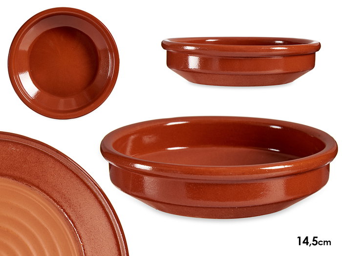 La Dehesa Cazuela Redonda con Asas 14 cm Diámetro, Barro Refractario, Color Miel (Set de 36) La Dehesa Cazuela Redonda con Asas 14 cm Diámetro, Barro Refractario, Color Miel (Set de 36)