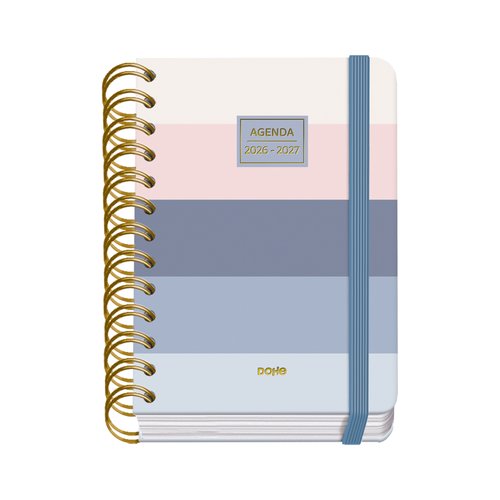 Agenda Escolar (2026-27) Dohe Premium Wire-O Tapa Extra A6 D/P Con Goma Donna Agenda Escolar (2026-27) Dohe Premium Wire-O Tapa Extra A6 D/P Con Goma Donna