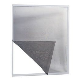 IRS Mosquitera adhesiva para ventana gris, 150 x 180 cm, adaptable y cortable, incluye rollo adhesivo 660 cm