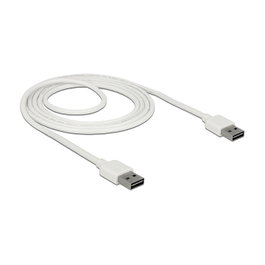 DeLOCK Cable USB 2.0 Tipo A a Tipo A 2 m Blanco 85194
