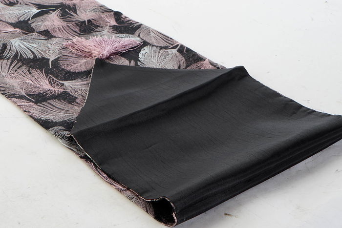 DKD Home Decor Camino de Mesa Rosa Cobre Poliester Jacquard 30 x 180 cm (6 Unidades)