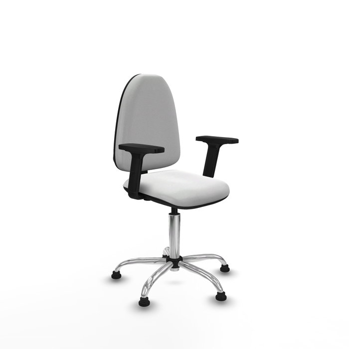 PIQUERAS Y CRESPO Silla de oficina Aýna Blanca con Brazos 2D PIQUERAS Y CRESPO Silla de oficina Aýna Blanca con Brazos 2D