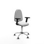 PIQUERAS Y CRESPO Silla de oficina Aýna Blanca con Brazos 2D