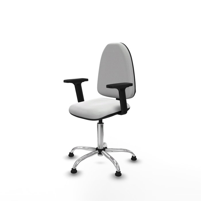 PIQUERAS Y CRESPO Silla de oficina Aýna Blanca con Brazos 2D PIQUERAS Y CRESPO Silla de oficina Aýna Blanca con Brazos 2D