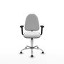 PIQUERAS Y CRESPO Silla de oficina Aýna Blanca con Brazos 2D