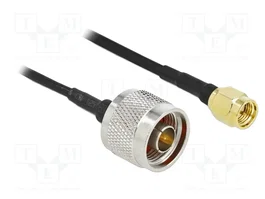 DeLOCK Cable de antena N macho a SMA macho LMR100 10 m