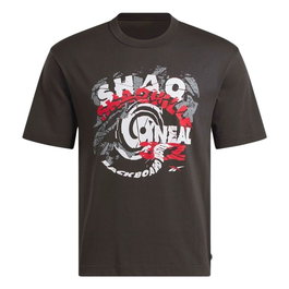 Camiseta de Manga Corta Hombre Reebok Gs Hs Shaq Spiral Te Negro