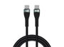 Conceptronic ETTA01B20 Cable USB C Macho - Macho Negro 100W 2 Metros