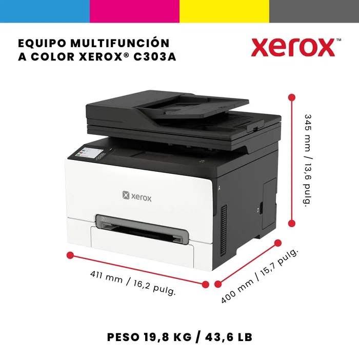 Xerox C303a Impresora Multifunción Láser Color A4 30 ppm Wifi