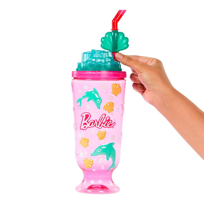 Barbie Pop Reveal Serie Dulces - Copa Rosa con Sorpresas y Muñeca +3 años