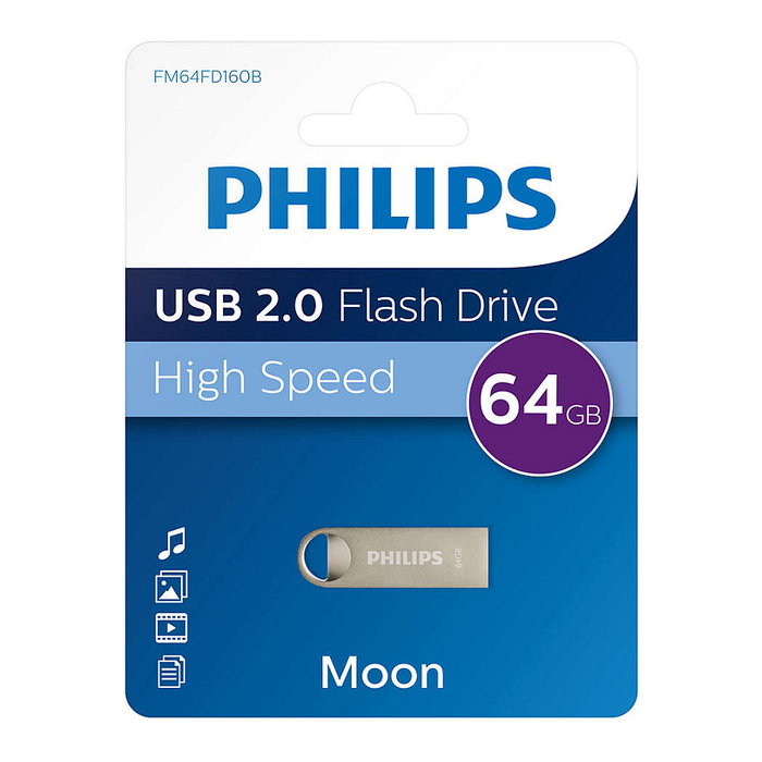 Philips Moon Edition 2.0 USB 64 GB Moon Vintage Silver