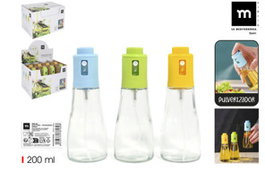 Inde Aceitera y Vinagrera en Spray de 200 ml, Modelo La Mediterranea, 5.5 x 5.5 x 16 cm (24 Unidades)