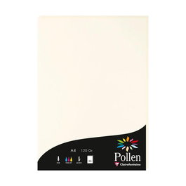 Papel Clairefontaine Pollen A4 120G 50H Blanco Natural