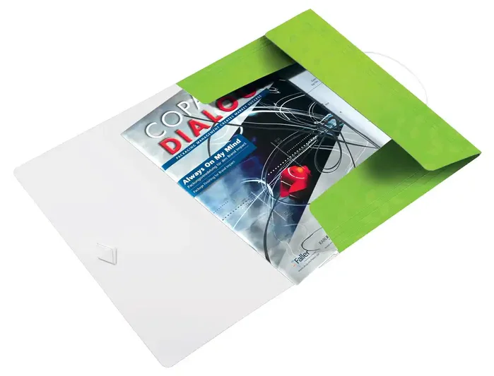 Leitz Carpeta WOW con 3 solapas de polipropileno verde DIN A4