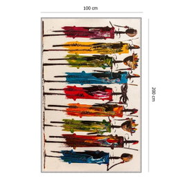 Conceptum Hmnt47 Alfombra de Pasillo 100x200 cm Poliéster Impresión Digital 3D Antibacteriana Antideslizante