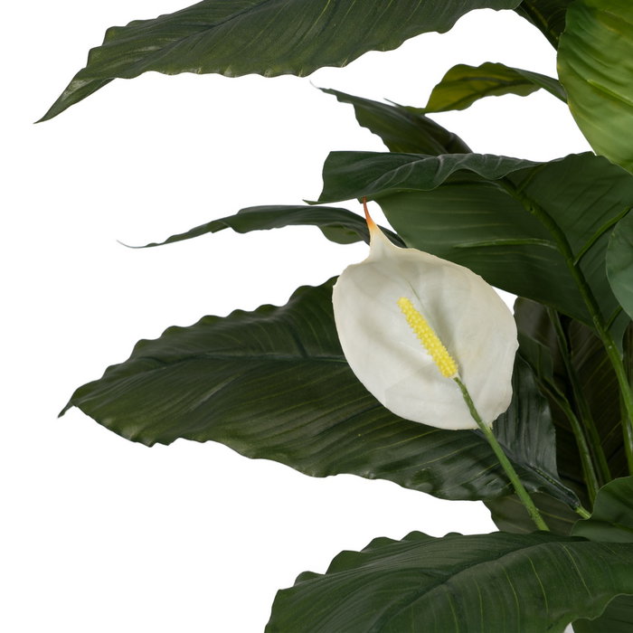 Planta Verde-Blanco Polietileno Jardín 130 cm