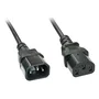 Lindy Cable de Extensión IEC C14 a IEC C13 5m Negro, 30333, Conectores Rectos Macho/Hembra