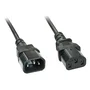 Lindy Cable de Extensión IEC C14 a IEC C13 5m Negro, 30333, Conectores Rectos Macho/Hembra