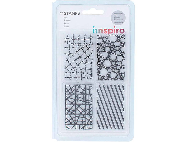 Innspiro Set de sellos acrílicos Para crear Fondos modelo 2 9,5x14,5cm Innspiro Set de sellos acrílicos Para crear Fondos modelo 2 9,5x14,5cm