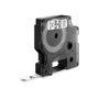 DYMO Cinta LM D1 12mm x 7m Negro sobre Blanco Pack de 10