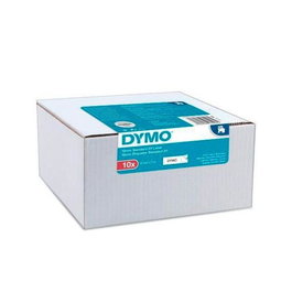 Dymo Cinta Autoadhesiva Estándar D1, Negro sobre Blanco, 12 mm x 7 m, Pack de 10 Unidades