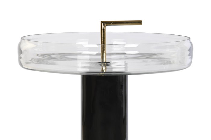 DKD Home Decor Mesita Auxiliar Moderno Transparente Negro Cristal y Hierro 41 x 57 x 41 cm DKD Home Decor Mesita Auxiliar Moderno Transparente Negro Cristal y Hierro 41 x 57 x 41 cm