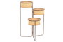 DKD Home Decor Macetero Desplegable de Bambú y Hierro Marrón