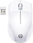 HP Ratón Inalámbrico 220 Blanco con Nano Receptor USB, Sensor Óptico 1600 DPI, Conexión 2.4GHz, 3 Botones, Batería AA, Compatible con Windows, macOS, ChromeOS